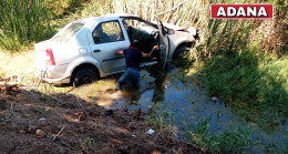 ADANA’DA DEREYE DÜŞEN OTOMOBİLDEKİ 4 KİŞİ YARALANDI