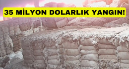 GAZİANTEP’TE YAKLAŞIK 35 MİLYON DOLARLIK HASARA NEDEN OLAN FABRİKA YANGINININ ÇIKIŞ ANI KAMERADA