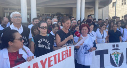 MERSİN’DE AYNI GÜN İÇİNDE BİR HEMŞİRENİN ÖLDÜRÜLMESİ VE BİR İNTERN DOKTORUN TÜFEKLİ SALDIRIYA UĞRAMASI PROTESTO EDİLDİ