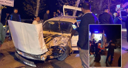 ADANA’DA İKİ OTOMOBİLİN ÇARPIŞMASI SONUCU 1 KİŞİ YARALANDI