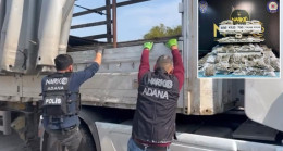 ADANA’DA AHŞAP YÜKLÜ TIRDA 100 KİLO 700 GRAM ESRAR ELE GEÇİRİLDİ