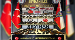 Adana’da operasyon ve denetimlerde 4 el bombası ile 80 silah ele geçirildi