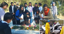 Adana’da öğrenciler, öğretmenlerinin kabrini ziyaret etti