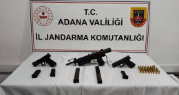 Adana’da bir evde ruhsatsız 3 silah ele geçirildi