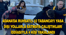 ADANA’DA RUHSATLI 10 TABANCAYI YASA DIŞI YOLLARLA SATMAYA ÇALIŞTIKLARI İDDİASIYLA 4 KİŞİ YAKALANDI
