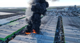 ADANA’DA PLASTİK GERİ DÖNÜŞÜM TESİSİNDE YANGIN ÇIKTI