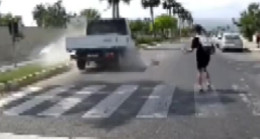 Mersin’de 1 öğrencinin öldüğü, 1 öğrencinin yaralandığı kaza araç kamerasında