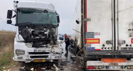 Osmaniye’de iki tırın çarpıştığı kazada 1 kişi yaralandı