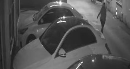 Adana’da park halindeki otomobili çalan zanlı kameradan belirlenerek yakalandı