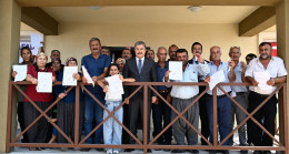 Osmaniye’de yapımı tamamlanan 15 köy evi depremzedelere teslim edildi