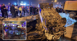 MERSİN’DE MİNİBÜS İLE OTOMOBİLİN ÇARPIŞTIĞI KAZADA 11 KİŞİ YARALANDI