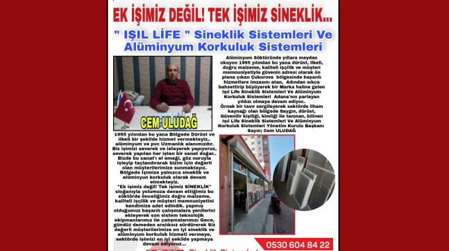 EK İŞİMİZ DEĞİL! TEK İŞİMİZ SİNEKLİK…