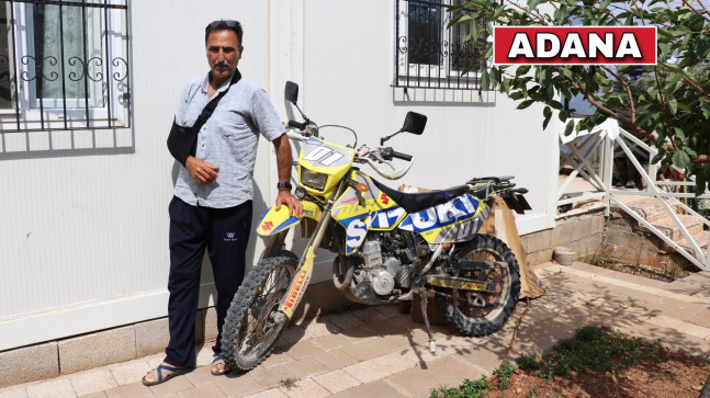 ADANA’DA DOĞA GEZİSİNE ÇIKAN KİŞİNİN KULLANDIĞI MOTOSİKLET 50 METRELİK UÇURUMA DEVRİLDİ…