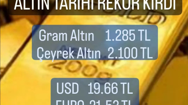 ALTIN TARİHİ REKOR KIRDI…