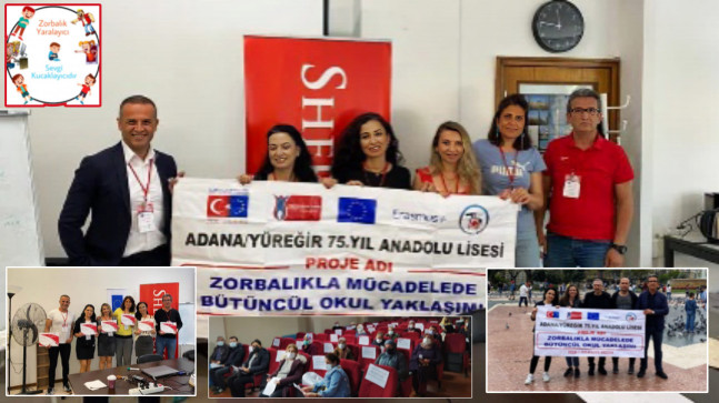 ADANA YÜREĞIR 75. YIL ANADOLU LİSESİ, ERASMUS 2020 TEKLİF ÇAĞRISI DÖNEMİNDE HİBE ALMAYA HAK KAZANAN “ZORBALIKLA MÜCADELEDE BÜTÜNCÜL OKUL YAKLAŞIMI” ADLI PROJEYİ HAYATA GEÇİRMİŞTİR.
