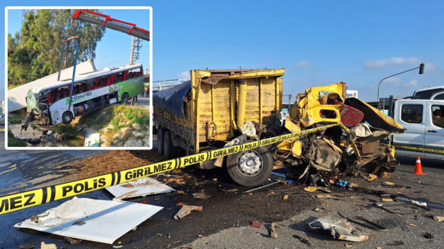 MERSİN’DE FECİ KAZA 1 ÖLÜ, 28 YARALI