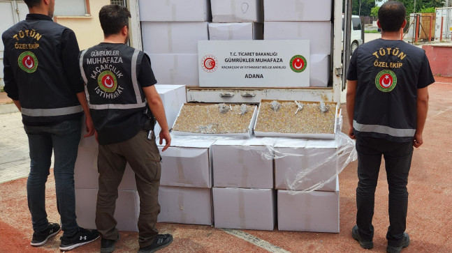 ADANA’DA KAÇAK SİGARA ÜRETİCİLERİNE YÖNELİK  DÜZENLENEN OPERASYONDA 1,1 MİLYON  DOLDURULMUŞ MAKARON ELE GEÇİRİLDİ