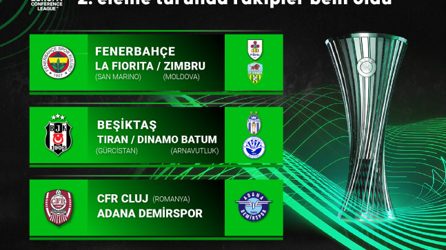 UEFA Konferans Ligi’nde rakipler belli oldu