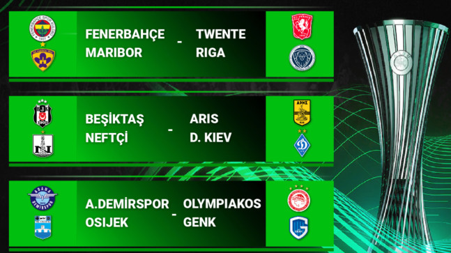 UEFA AVRUPA KONFERANS LİGİ PLAY-OFF TURUNDAKİ MUHTEMEL RAKİPLER BELLİ OLDU