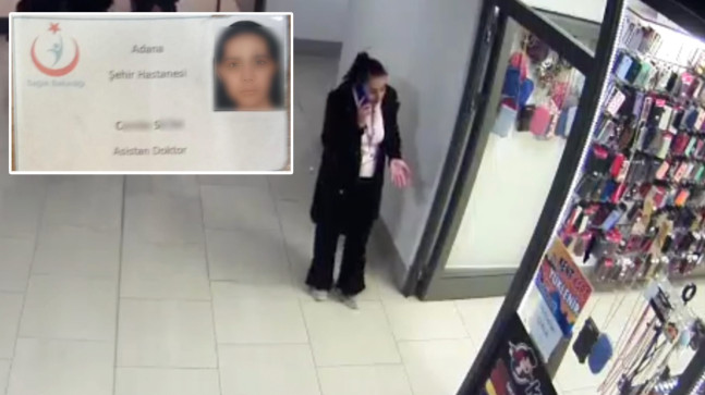 ADANA ŞEHİR HASTANESİNDE “SAHTE DOKTOR” YAKA KARTI KULLANAN KADININ YAKALANMA ANI GÜVENLİK KAMERASINA YANSIDI
