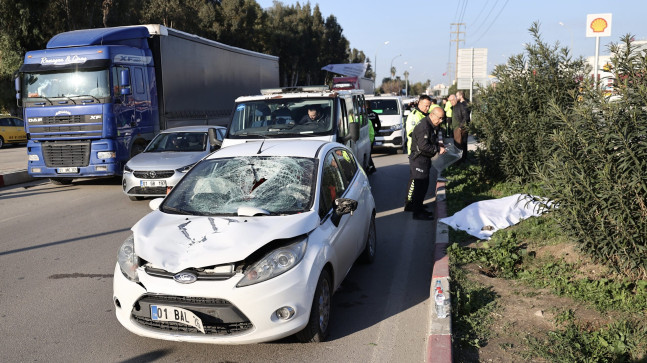 ADANA’DA OTOMOBİLİN ÇARPTIĞI ADAM HAYATINI KAYBETTİ
