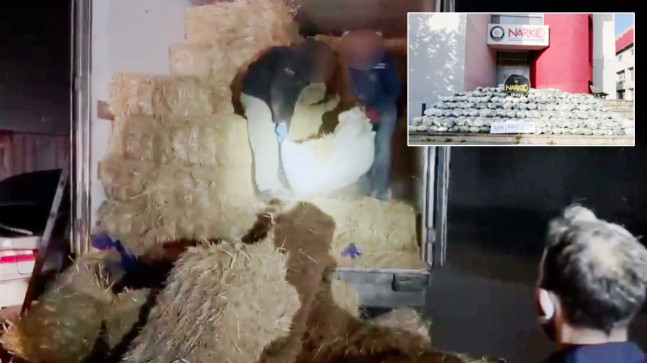 ADANA’DA TIRDA SAMANLARIN ARASINA GİZLENMİŞ 305 KİLOGRAM SKUNK ELE GEÇİRİLDİ