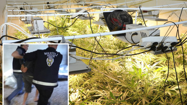 MERSİN’DE DEPOSUNDA İKLİMLENDİRME SİSTEMİYLE UYUŞTURUCU ÜRETEN ZANLI YAKALANDI