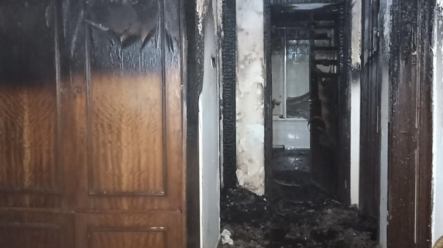 Adana’da apartman dairesinde çıkan yangın hasara yol açtı