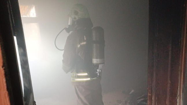 Hatay’da yangın çıkan müstakil evde hasar oluştu