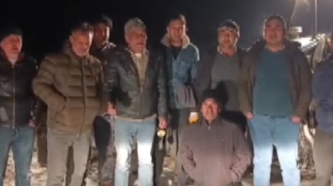 Adana’da karda mahsur kalan 15 maden işçisi kurtarıldı