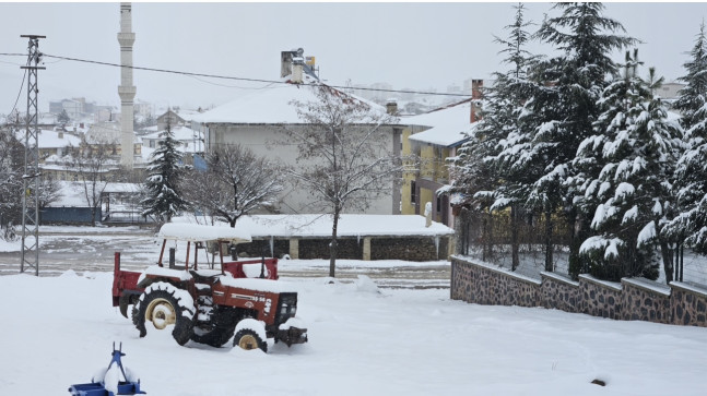 Adana’nın yüksek kesimlerinde kar etkili oldu