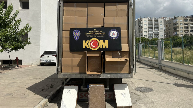 Adana’da 11 milyon 687 bin 500 makaron ele geçirildi