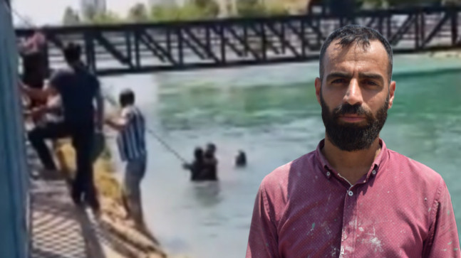 ADANA’DA SULAMA KANALINDA AKINTIYA KAPILAN ÇOCUĞU İNŞAAT İŞÇİSİ KURTARDI