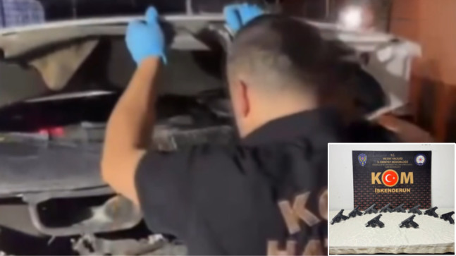 HATAY’DA DURDURULAN ARAÇ CEPHANELİK GİBİ ÇIKTI!