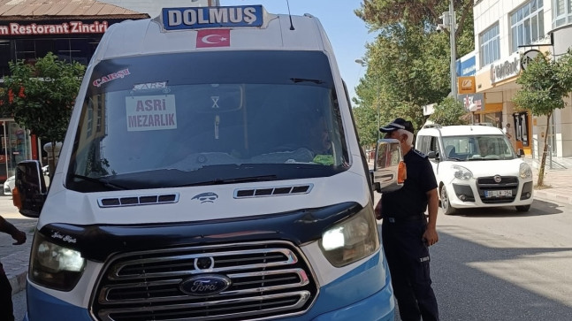 Osmaniye’de zabıta ekipleri toplu taşıma araçlarını denetledi