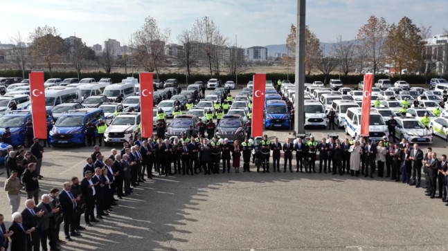 Gaziantep’te emniyet ve jandarma teşkilatının filosuna 259 araç eklendi