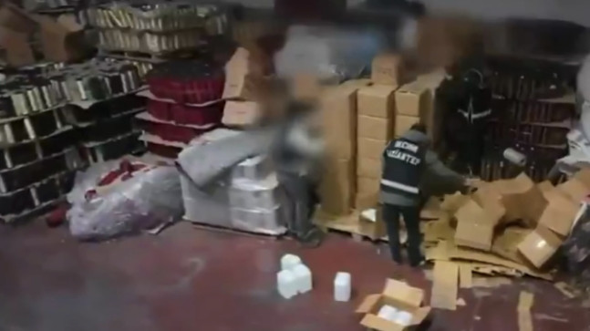 Gaziantep’te sahte içki operasyonu: 2 şüpheli yakalandı