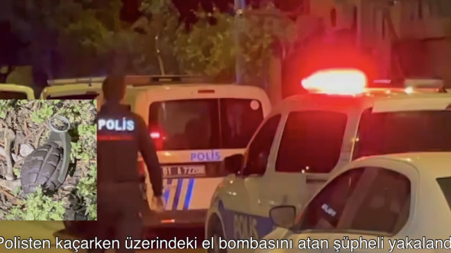 ADANA’DA POLİSTEN KAÇARKEN  EL BOMBASI VE TABANCAYLA YAKALANAN ŞÜPHELİ TUTUKLANDI