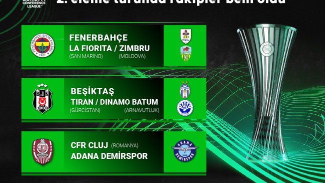 UEFA Konferans Ligi’nde rakipler belli oldu