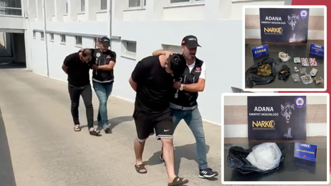 ADANA’DA BERBERDE VE OTOMOBİLDE UYUŞTURUCU BULUNDU