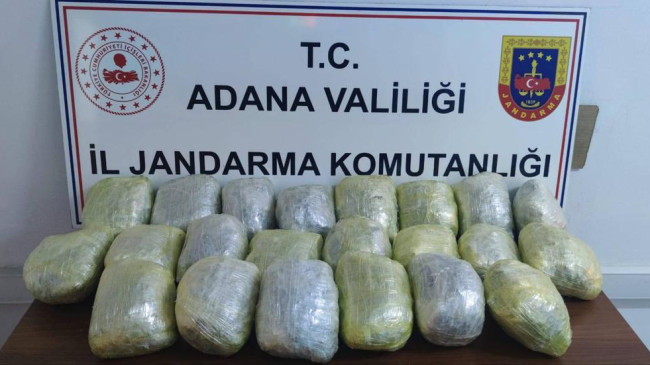 ADANA’DA YOLCU OTOBÜSÜNDE 12 KİLOGRAM ESRAR ELE GEÇİRİLDİ