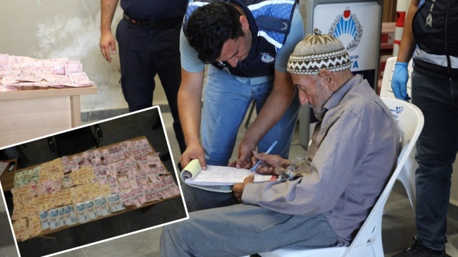 HATAY’DA ZABITANIN YAKALADIĞI DİLENCİNİN ÜZERİNDEN 19 BİN 765 LİRA ÇIKTI!