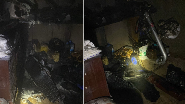Adana’da yangın çıkan müstakil evde hasar oluştu