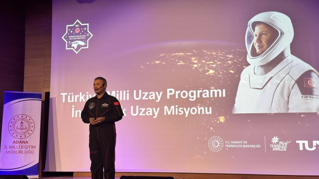 Türkiye’nin ilk astronotu Alper Gezeravcı, Adana’da okul yöneticileriyle bir araya geldi
