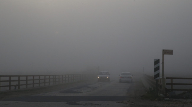 Hatay’ın merkez Antakya ve Reyhanlı ilçelerinde sis etkili oldu