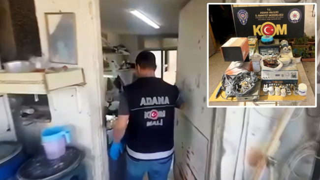 ADANA’DA LABORATUVARA DÖNÜŞTÜRDÜĞÜ EVİNDE DİŞ PROTEZİ ÜRETEN ŞÜPHELİ YAKALANDI…