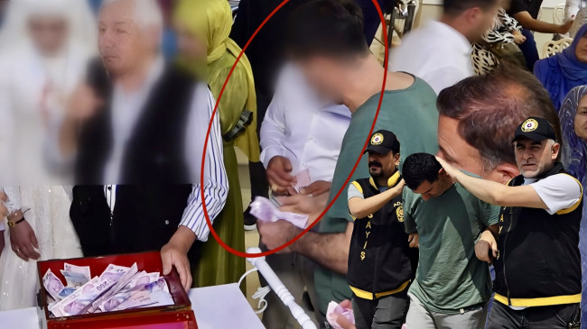 ADANA’DA DAVETLİ GİBİ KATILDIĞI İKİ DÜĞÜNDEKİ TAKI MERASİMİNDEN 100 BİN LİRA ÇALDI…!