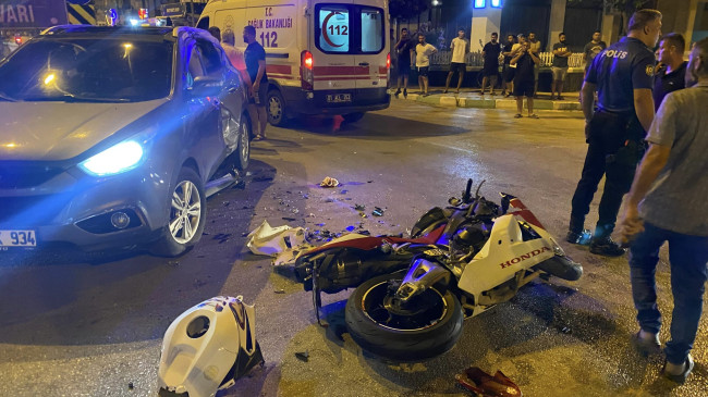 Adana’da ciple çarpışan motosikletin sürücüsü hayatını kaybetti