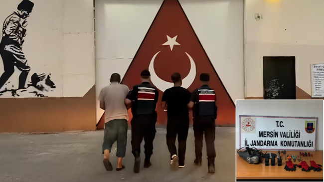 Mersin’de bir iş yerine ait şantiyeden 2 ton bakır kablo çaldılar