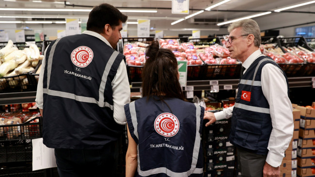 Ticaret Bakanlığı ekipleri Mersin’de marketleri denetledi